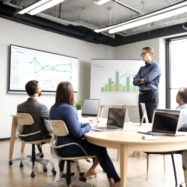 Professional training session with diverse group